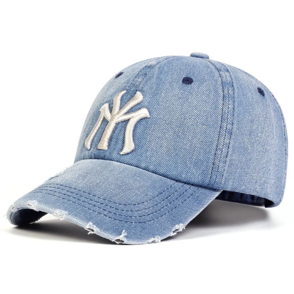 Men's Unisex Distressed Denim Baseball Cap