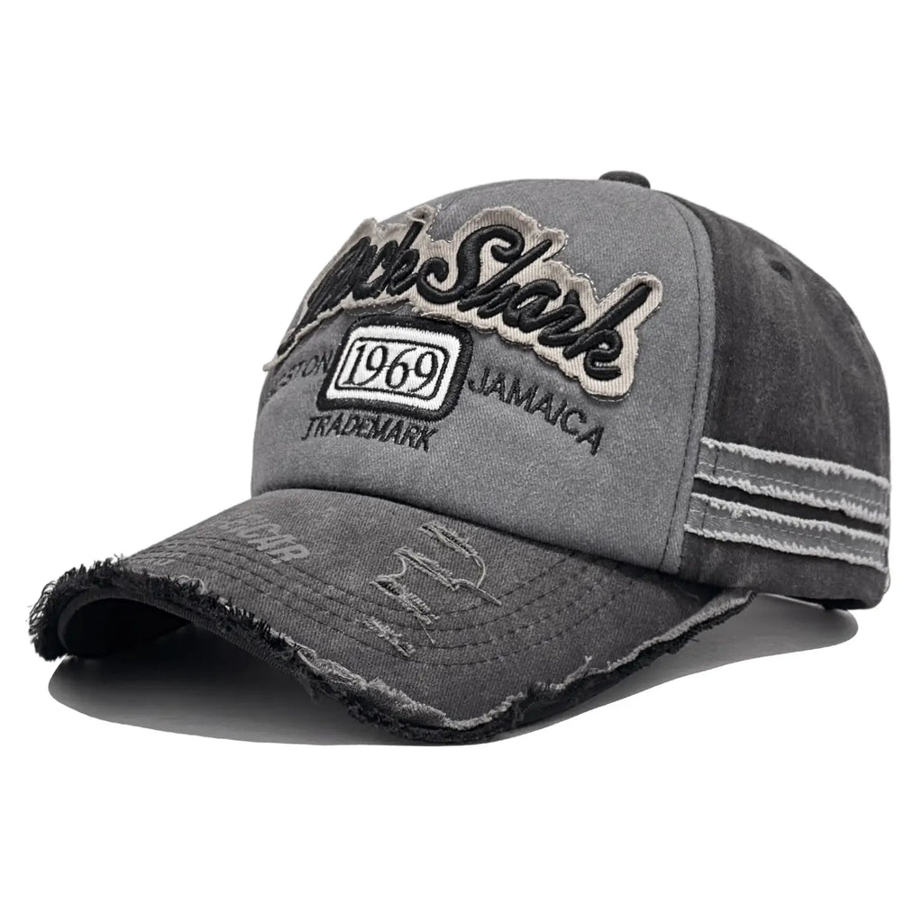 Vintage Distressed "Rock Shark 1969" Baseball Cap