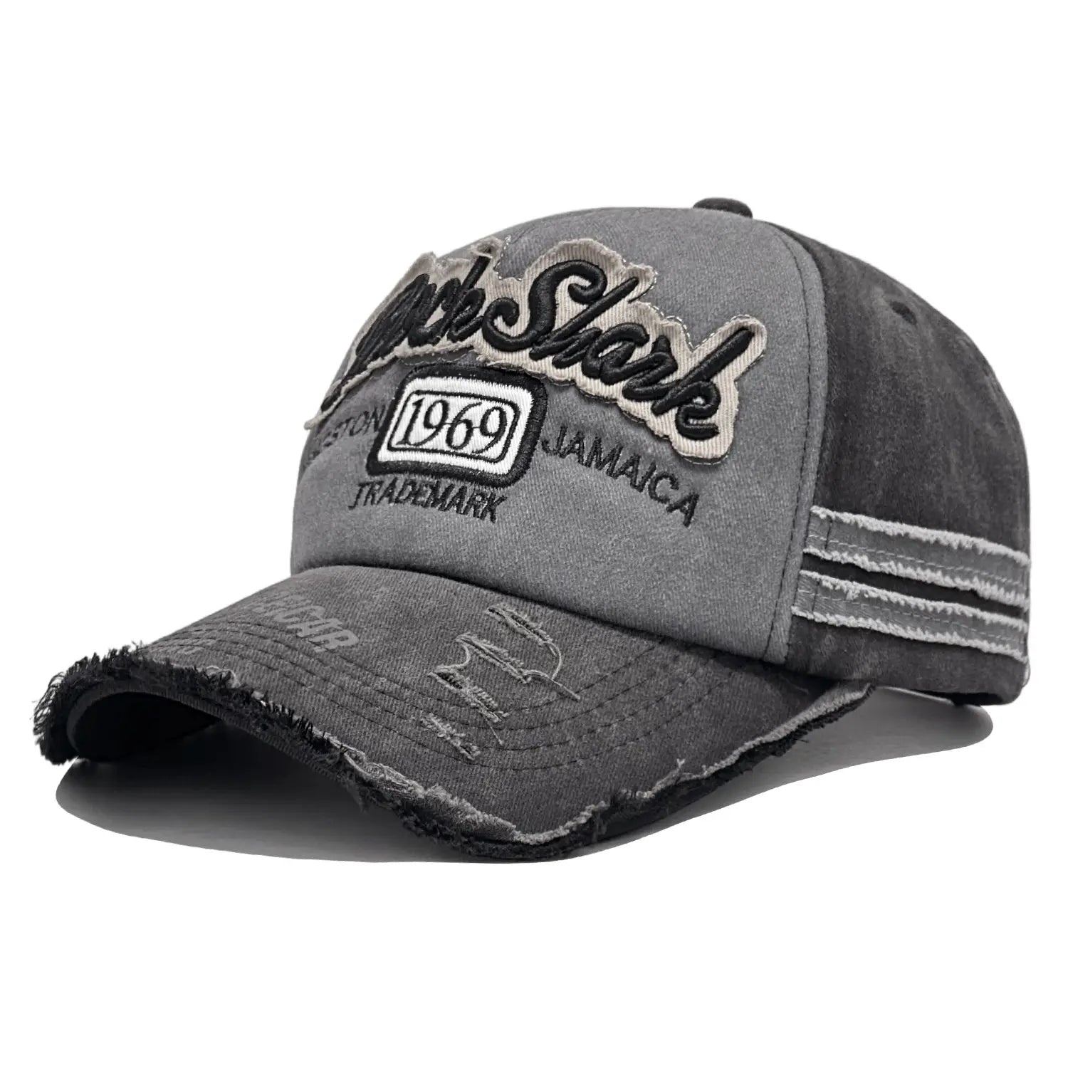 Vintage Distressed "Rock Shark 1969" Baseball Cap