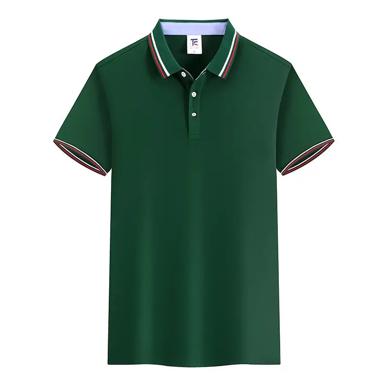 Classic Contrast Stripe Polo Shirt