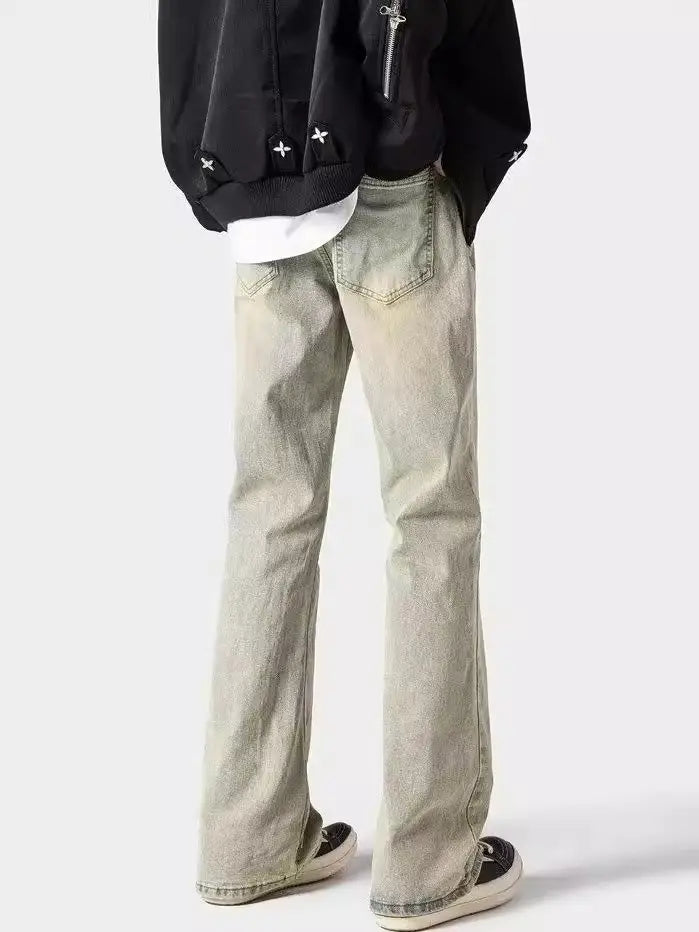 Retro Wide-Leg Flared Jeans