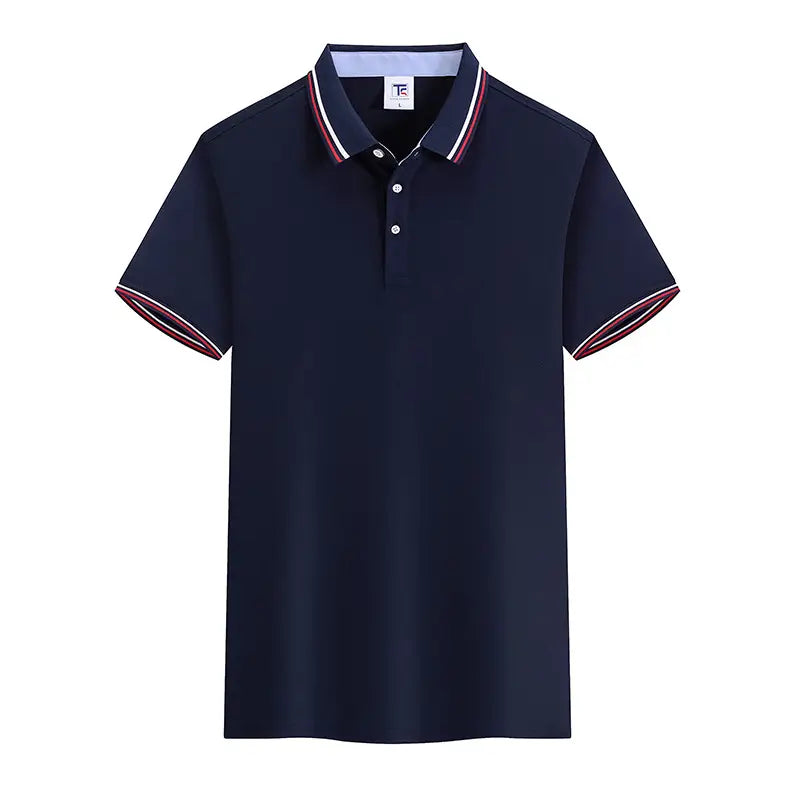 Classic Contrast Stripe Polo Shirt