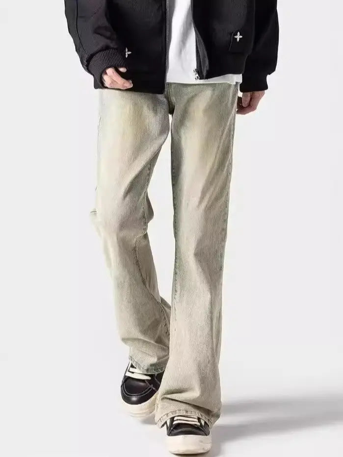 Retro Wide-Leg Flared Jeans