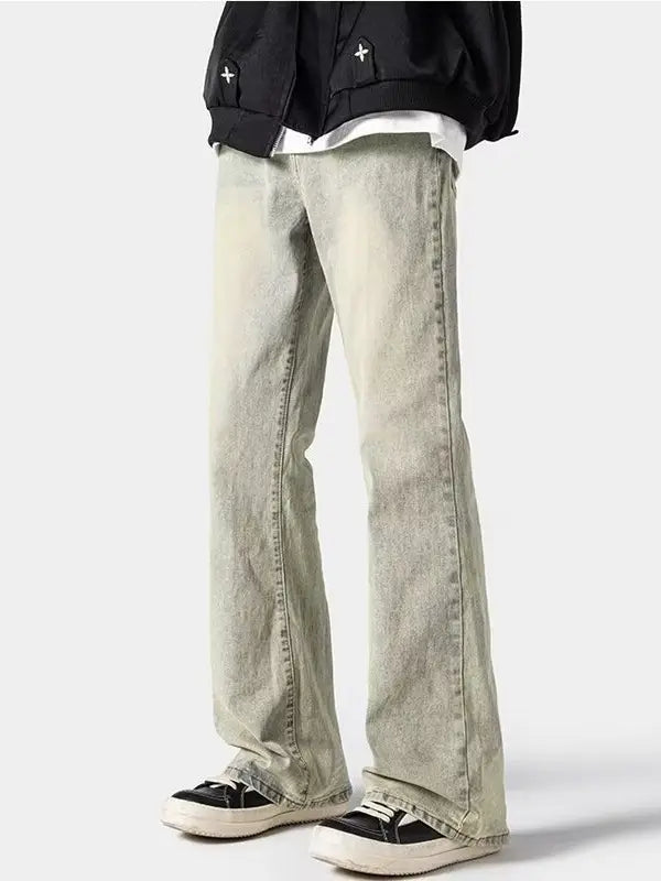 Retro Wide-Leg Flared Jeans