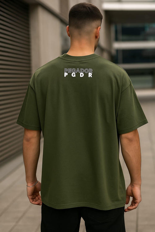 Men Green Printed Cotton T-Shirt Round Neck