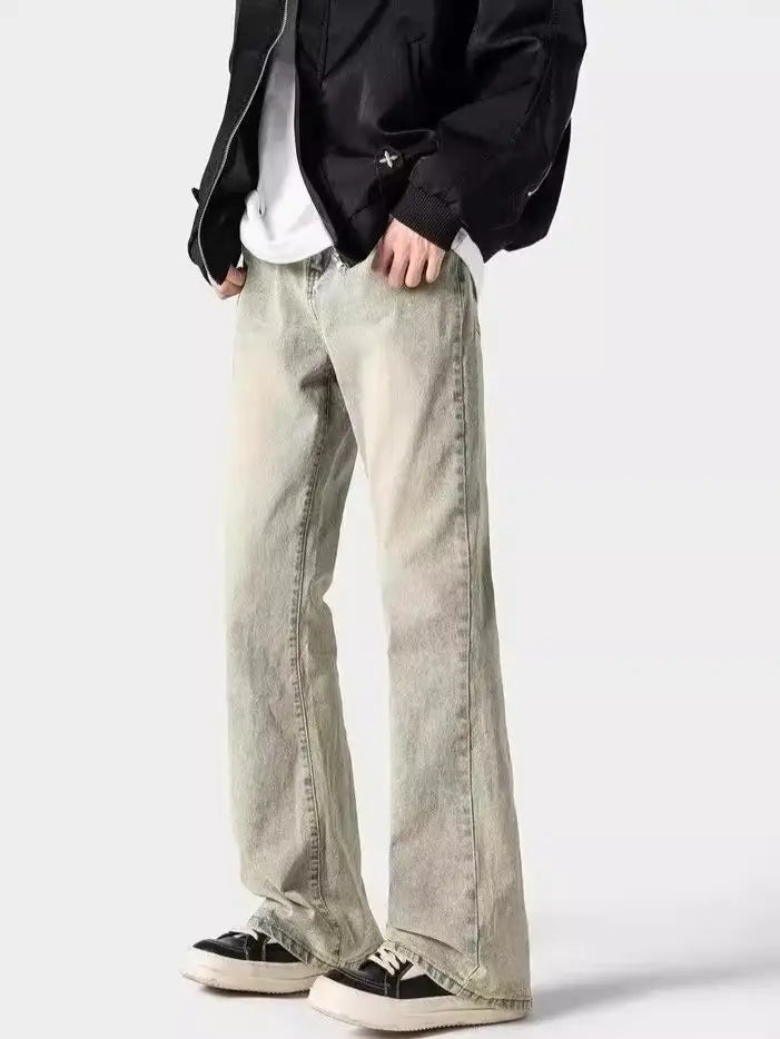 Retro Wide-Leg Flared Jeans