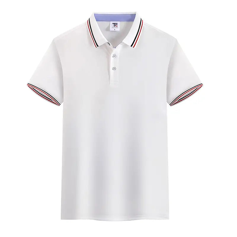 Classic Contrast Stripe Polo Shirt