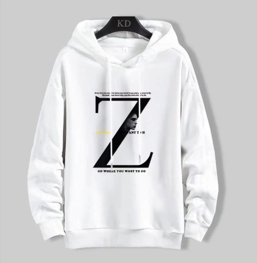 Aesthetic "Z" Graphic Oversized Hoodie