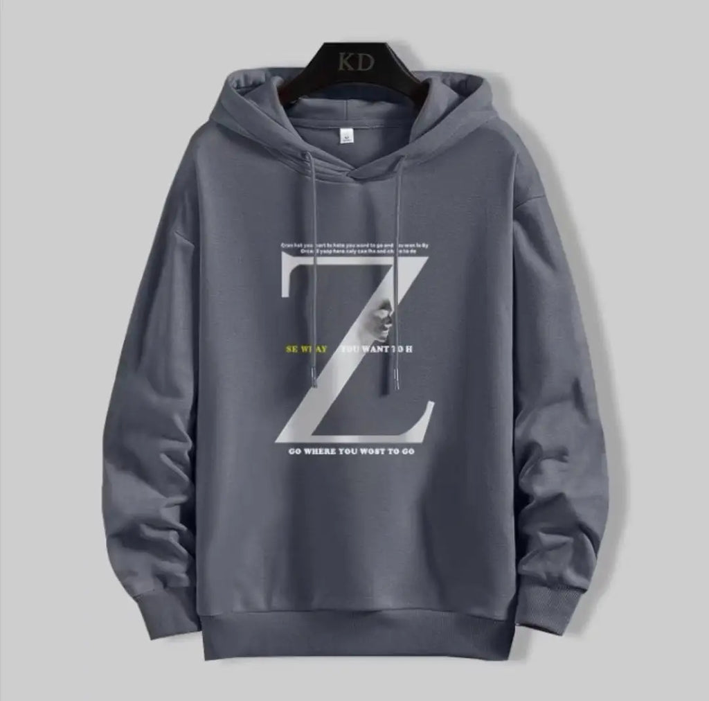 Aesthetic "Z" Graphic Oversized Hoodie