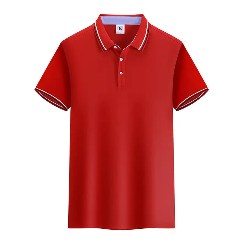 Classic Contrast Stripe Polo Shirt